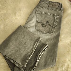AG Gray Stright Leg Jeans
